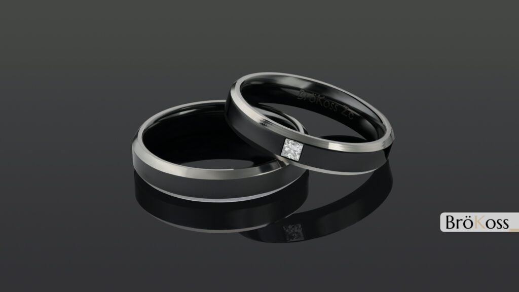 colección de anillos negros para hombre que simbolizan fuerza, compromiso y estilo contemporáneo