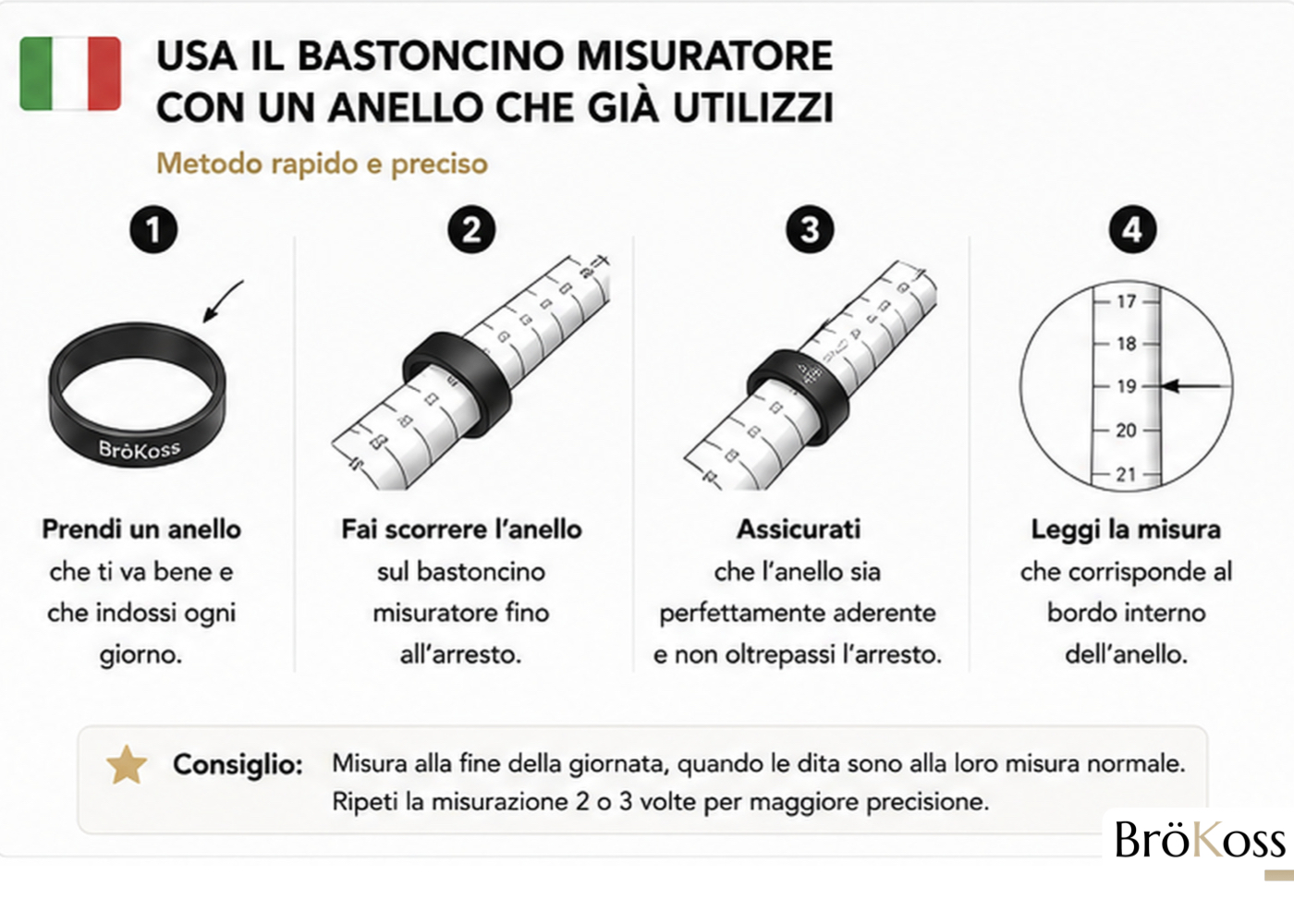 Come misurare la misura di un anello con un mandrino professionale da gioielliere
