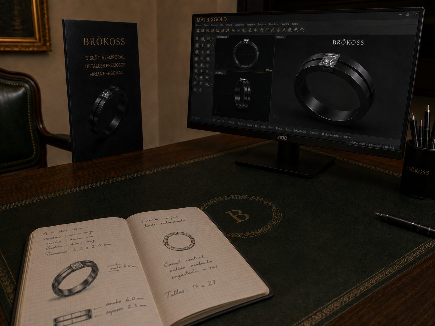 Développement CAD d’une bague pour homme BröKoss conçue par SergeLL